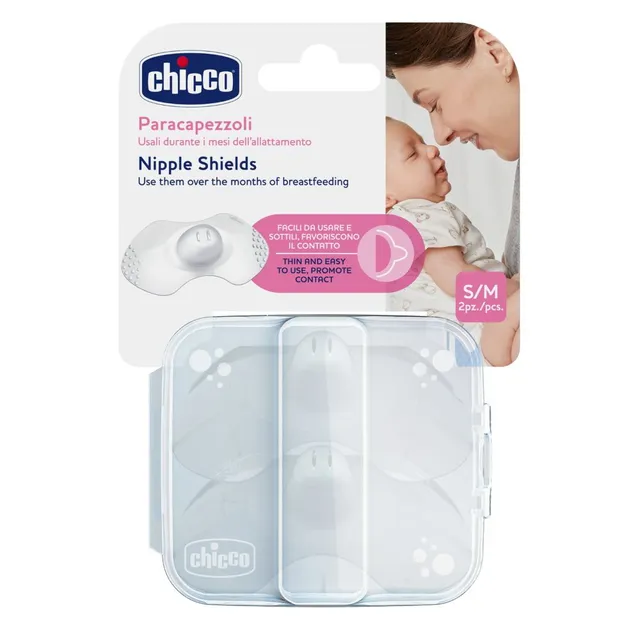 Chicco Silicone Nipple Shields Pack of 2 S/M Chicco Yallatoys