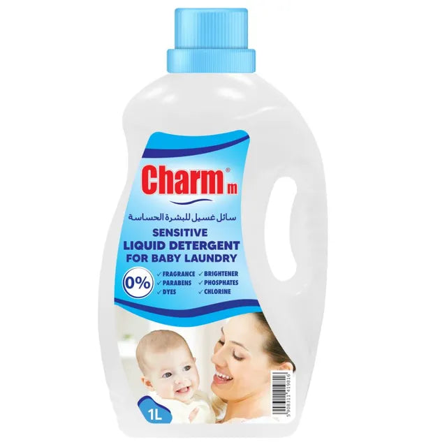 Charmm Sensitive Liquid Detergent For Babies 1L Charmm Yallatoys