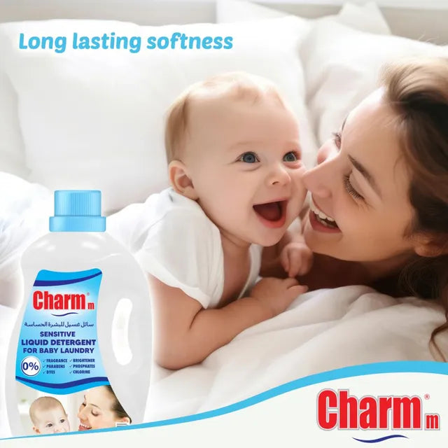 Charmm Sensitive Liquid Detergent For Babies 1L Charmm Yallatoys