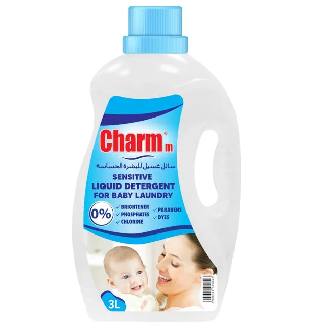 Charmm Sensitive Liquid Detergent For Babies 3L Charmm Yallatoys
