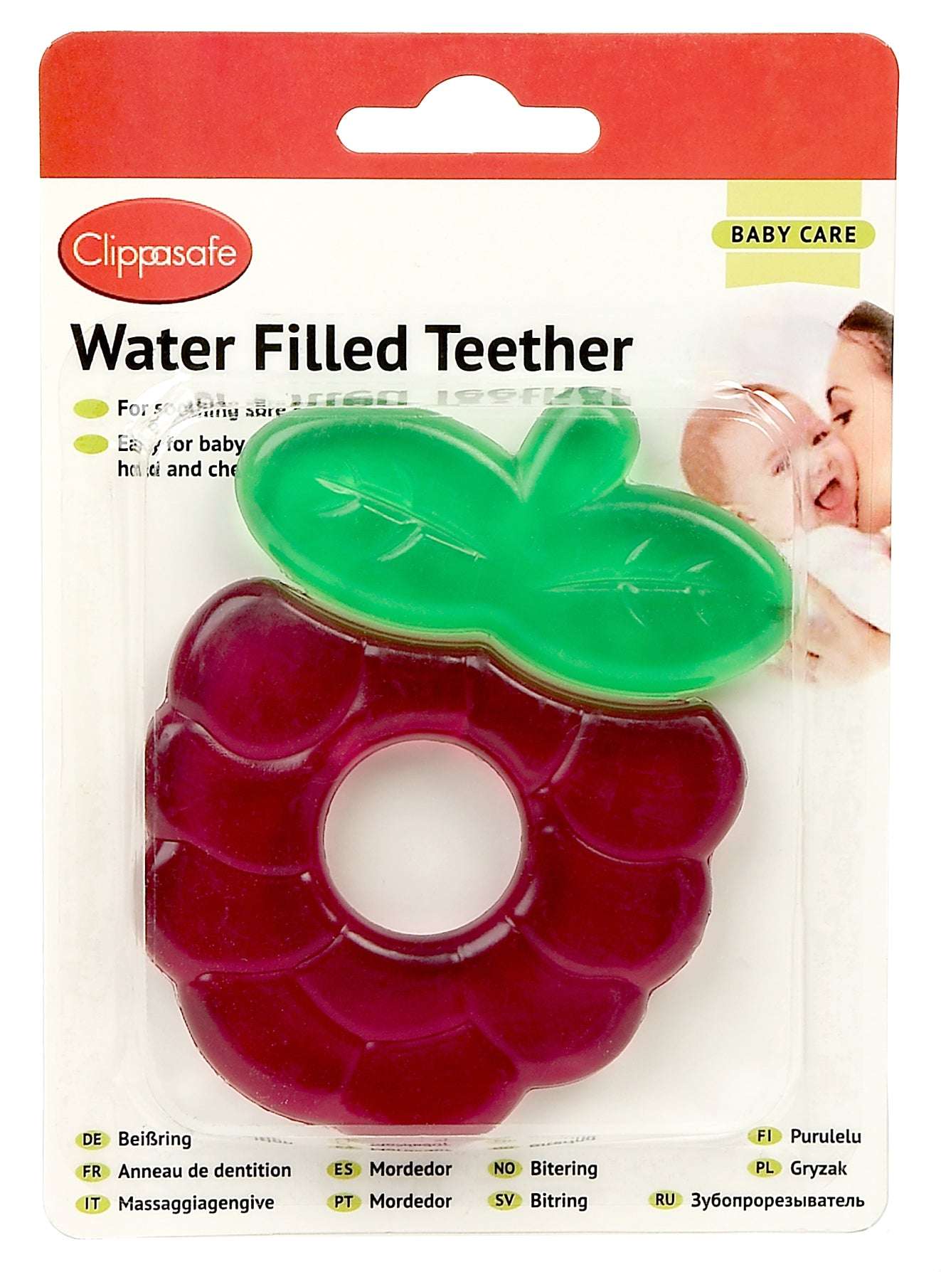 Clippasafe Water Filled Teether Berry Shape