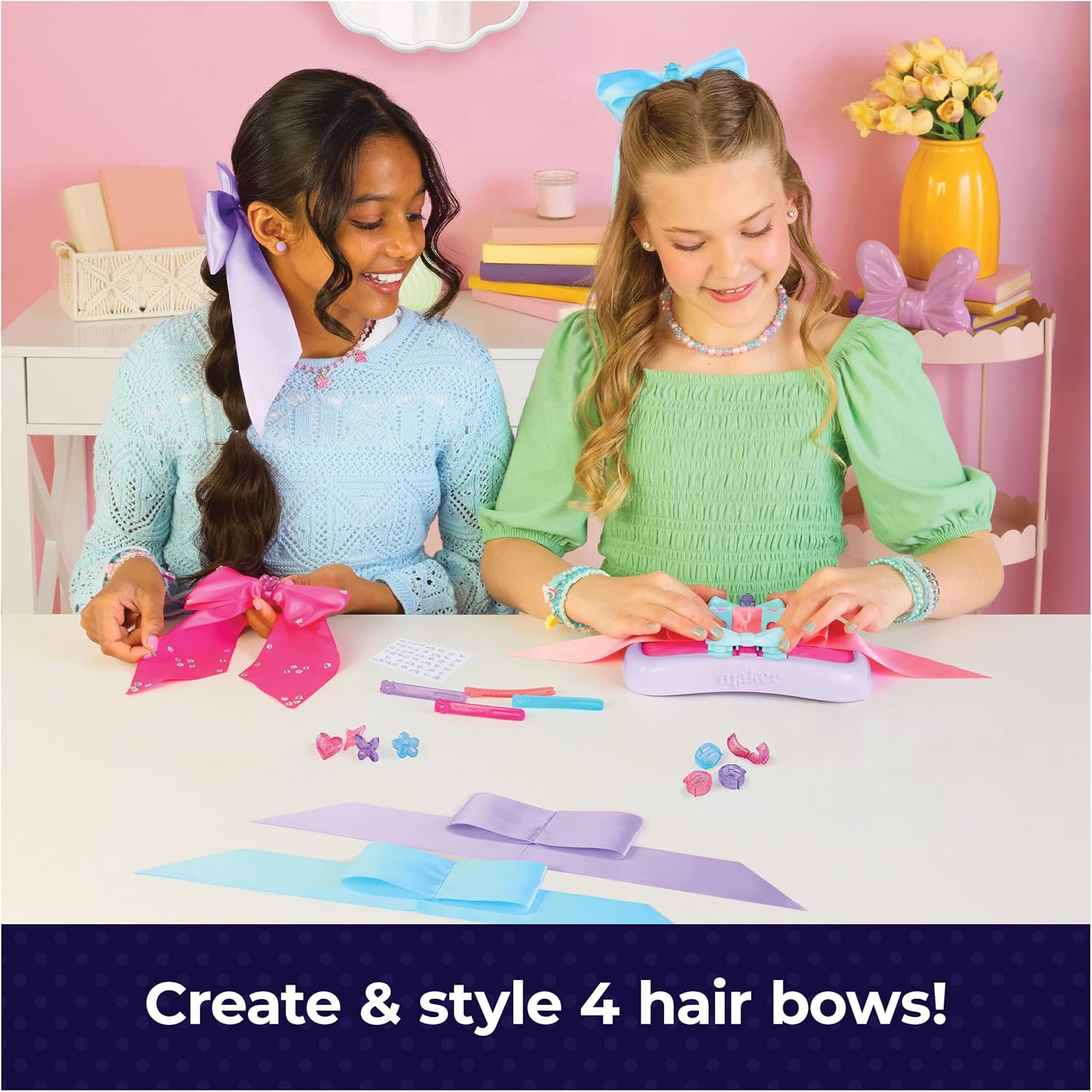 Cool Maker Hair STYL’d Bow Maker Make & Remake 4 Bows Cool Maker Yallatoys