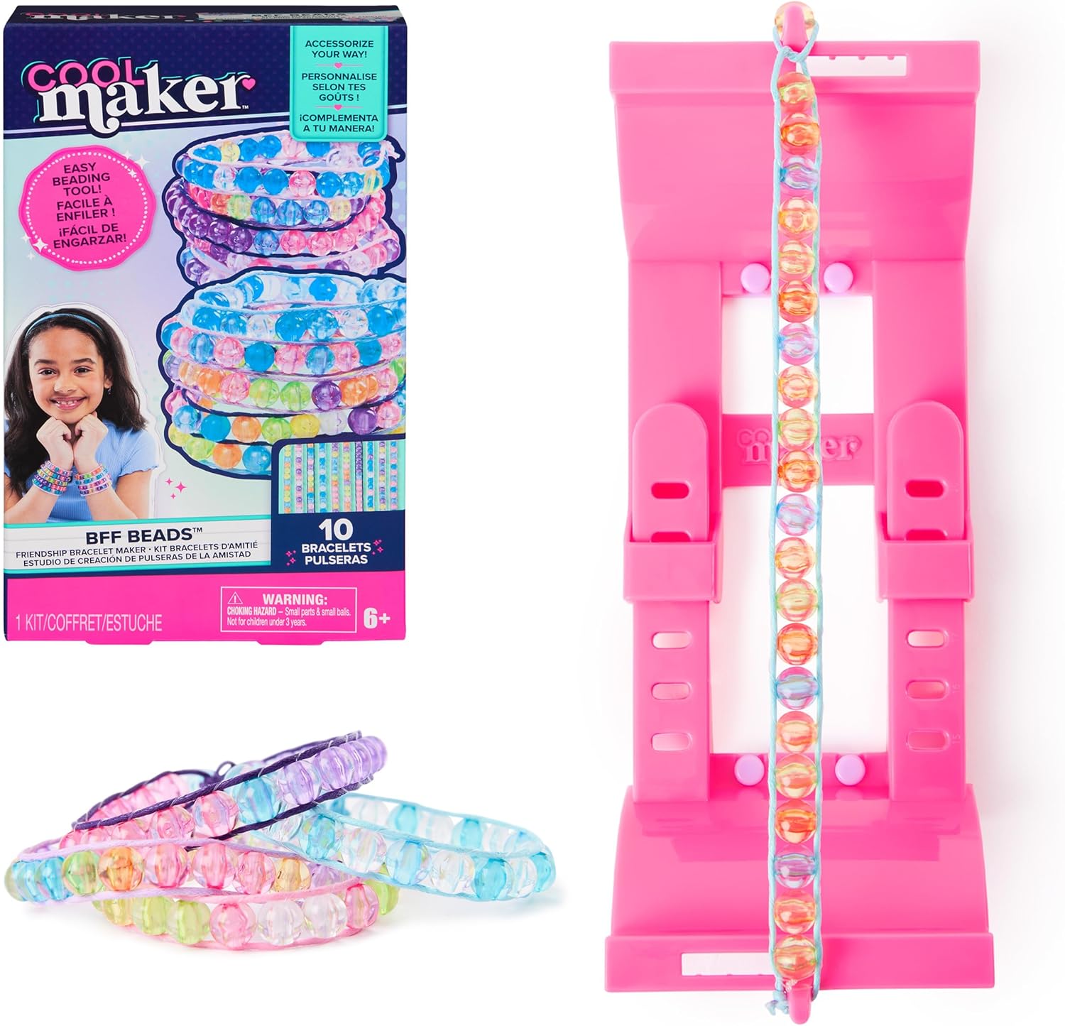 Cool Maker BFF Beads Friendship Bracelet Making Kit 230 Beads for Bracelets Cool Maker Yallatoys