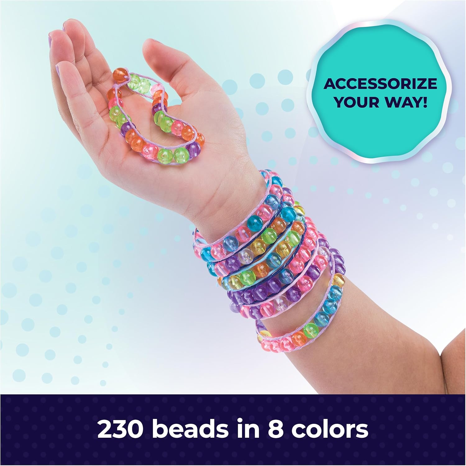 Cool Maker BFF Beads Friendship Bracelet Making Kit 230 Beads for Bracelets Cool Maker Yallatoys