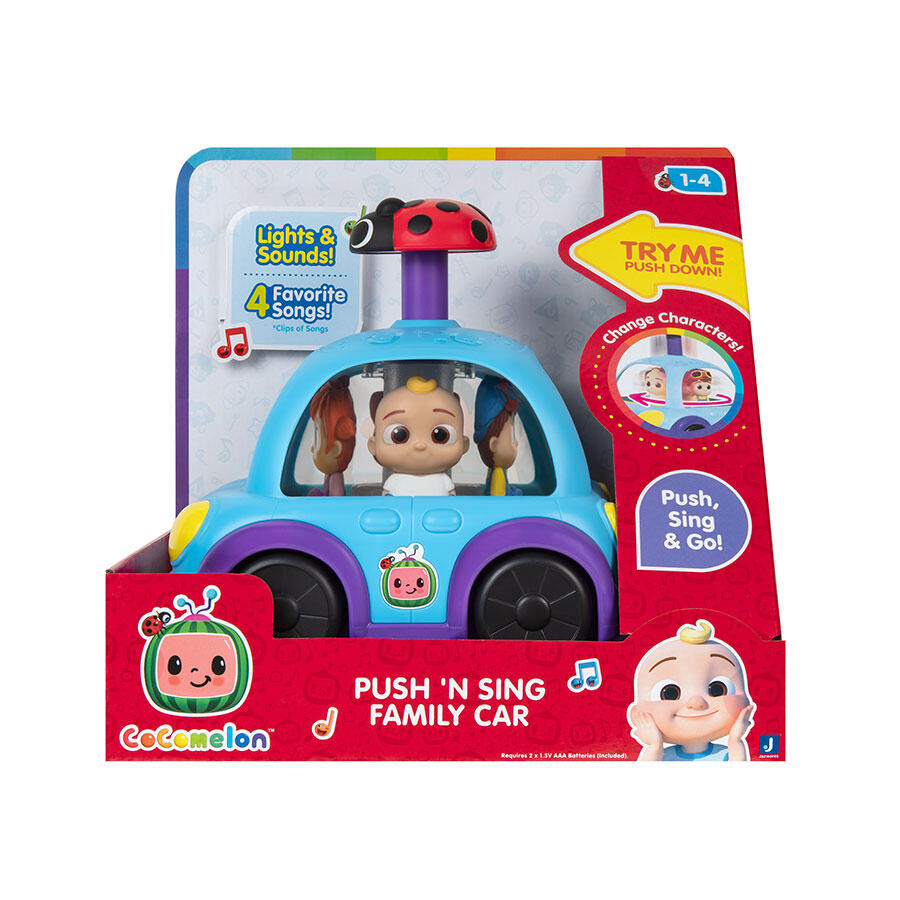 Cocomelon Vehicle Push N Sing Family Car Cocomelon Yallatoys