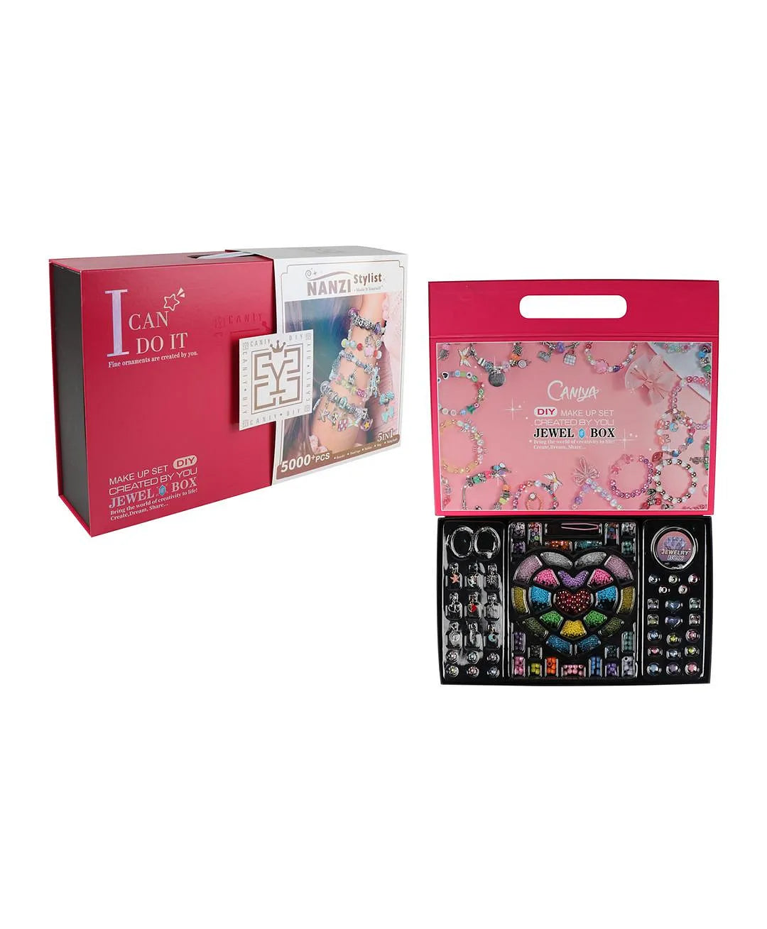 Caniya 5 In 1 DIY Beads Jewelry Making Kit With Jewelry Gift