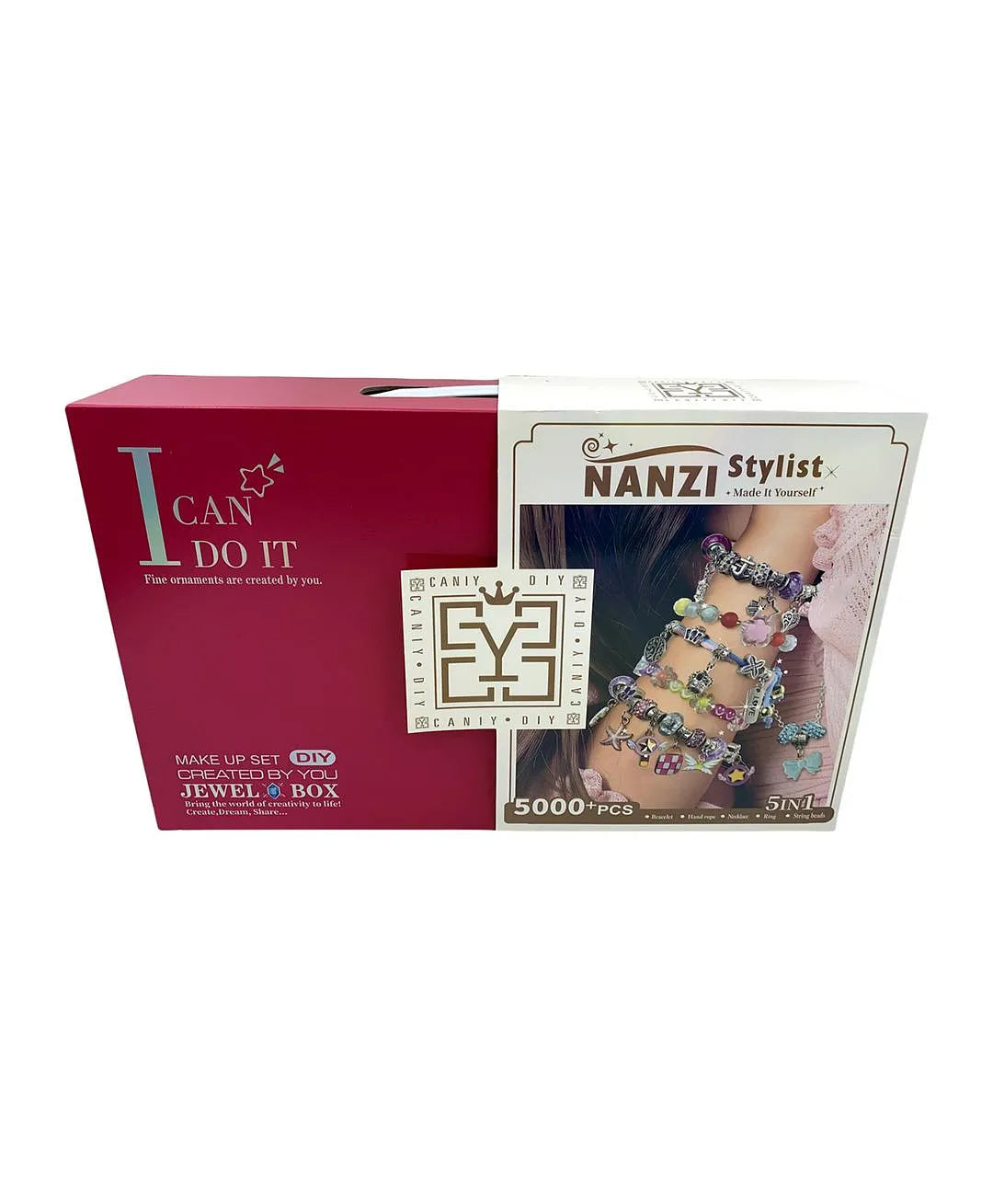 Caniya 5 In 1 DIY Beads Jewelry Making Kit With Jewelry Gift