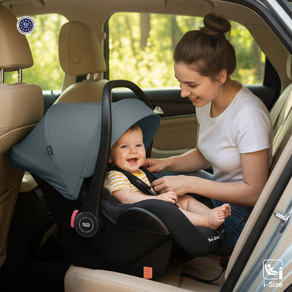 Neobreez i Sacro i Size Lightweight Baby Car Seat Carrier Grey/Black Neobreez Yallatoys