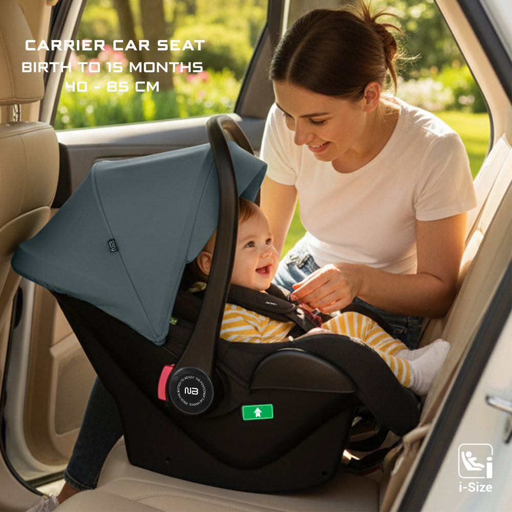 Neobreez i Sacro i Size Lightweight Baby Car Seat Carrier Grey/Black Neobreez Yallatoys