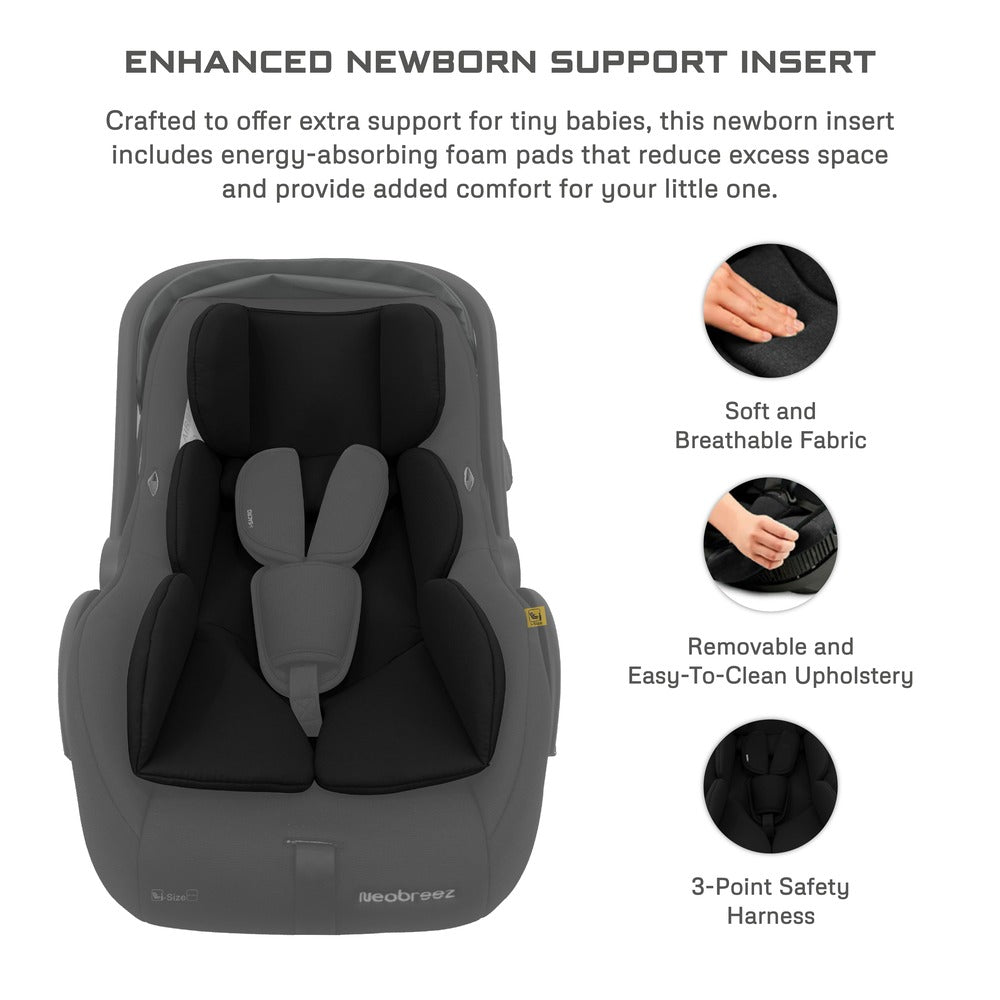 Neobreez i Sacro i Size Lightweight Baby Car Seat Carrier Grey/Black Neobreez Yallatoys