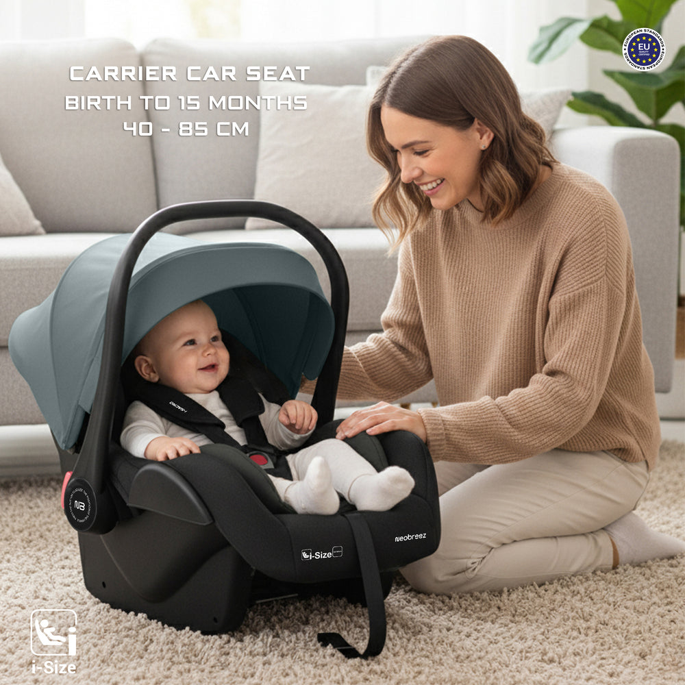 Neobreez i Sacro i Size Lightweight Baby Car Seat Carrier Grey/Black Neobreez Yallatoys