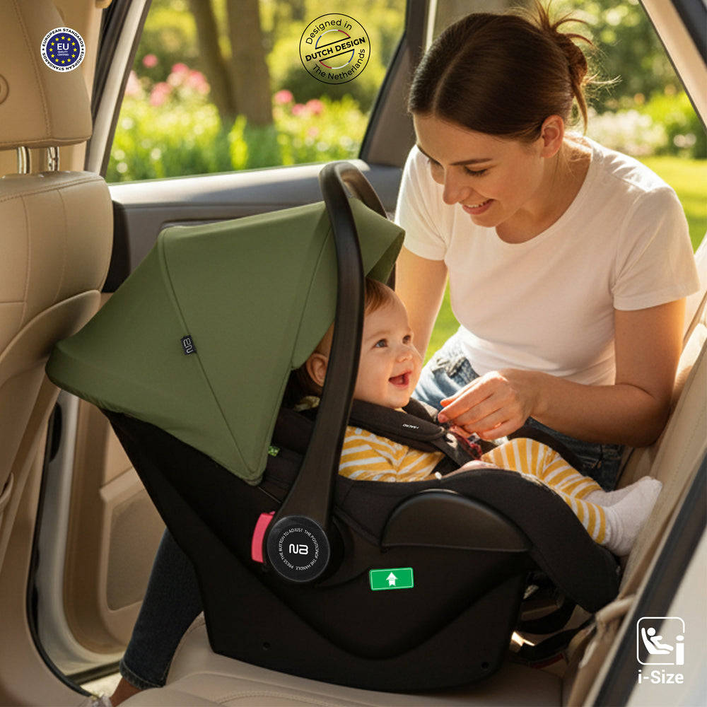 Neobreez I Sacro I Size Lightweight Baby Car Seat Carrier Black