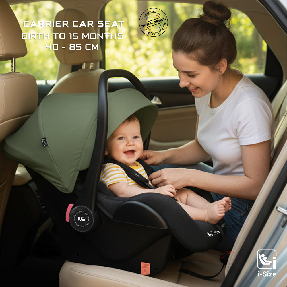 Neobreez I Sacro I Size Lightweight Baby Car Seat Carrier Black