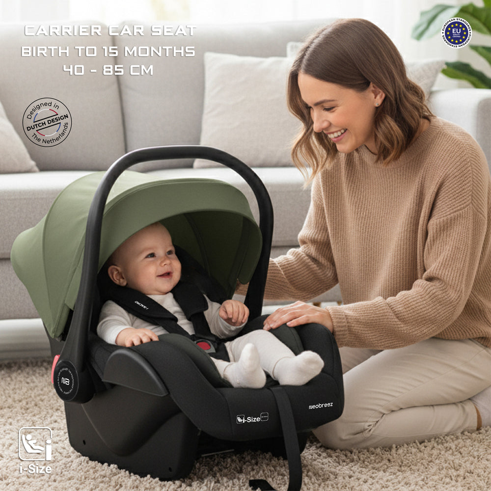 Neobreez I Sacro I Size Lightweight Baby Car Seat Carrier Black