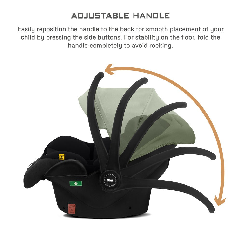 Neobreez I Sacro I Size Lightweight Baby Car Seat Carrier Black