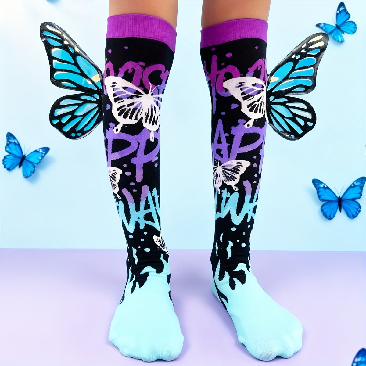 Crazy Socks Flying Butterfly 3D Socks Crazy Socks Yallatoys