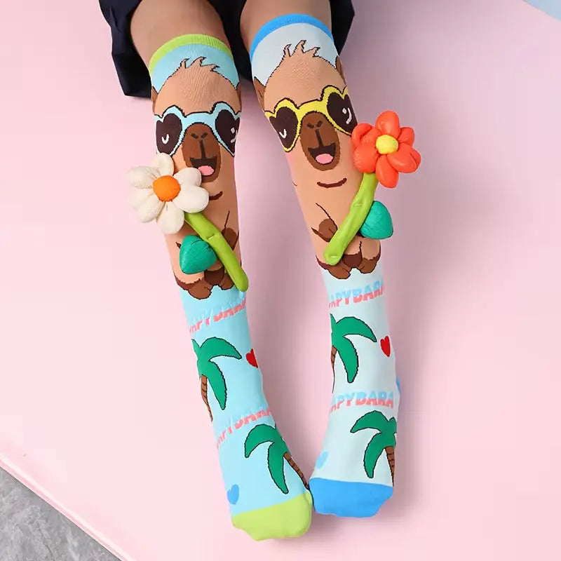 Crazy Socks Capybara 3D Socks Crazy Socks Yallatoys