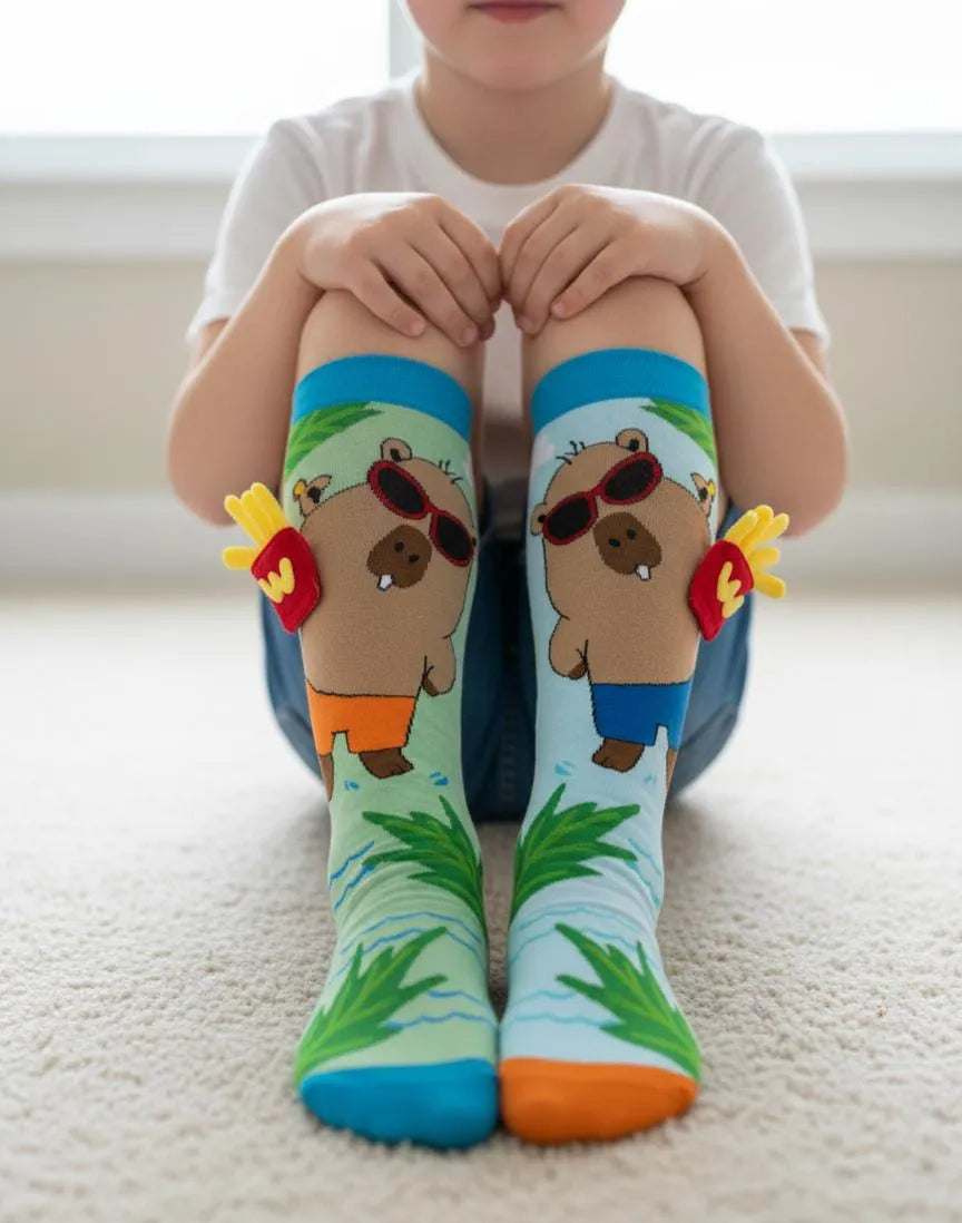 Crazy Socks Bear with Fries 3D Socks Crazy Socks Yallatoys