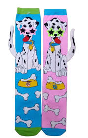 Crazy Socks Polka Dot Puppy 3D Socks Crazy Socks Yallatoys
