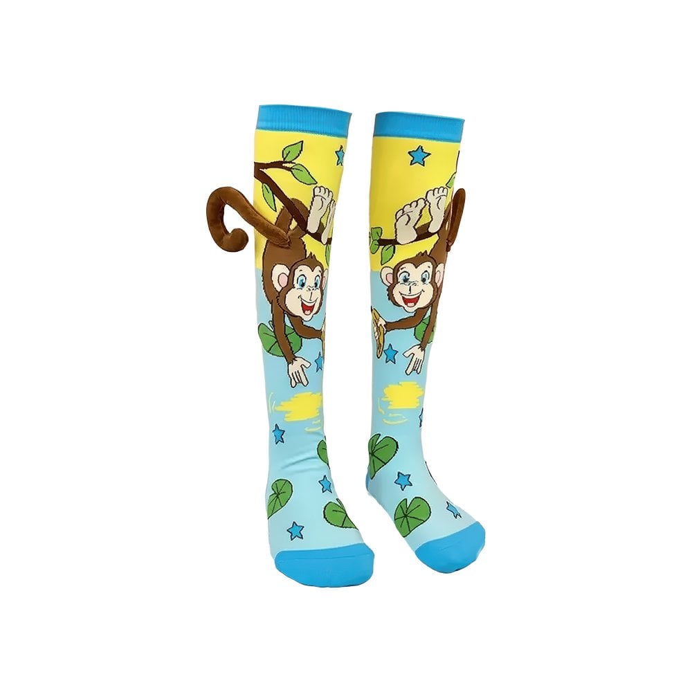 Crazy Socks Monkey Plush Tail 3D Socks Crazy Socks Yallatoys