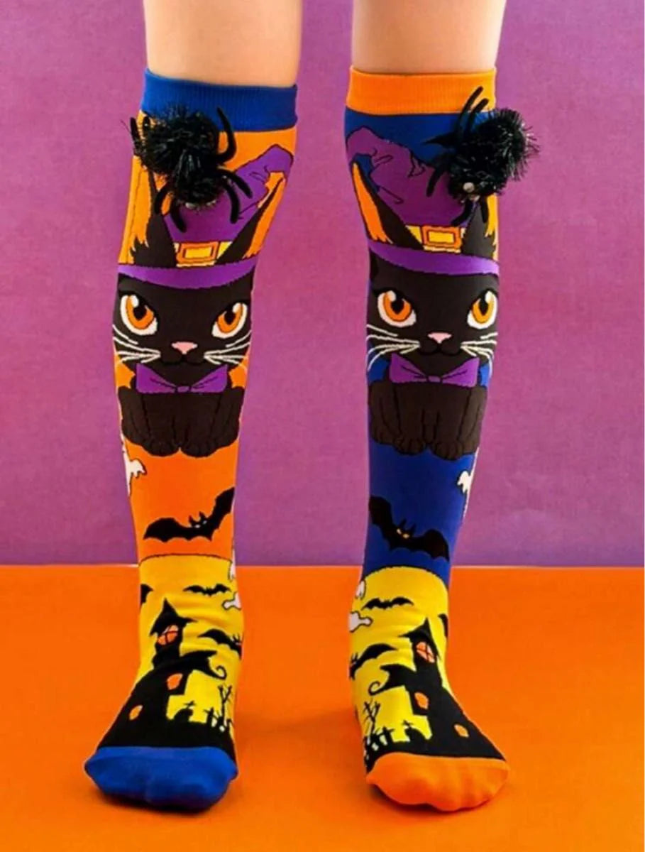 Crazy Socks Black Cat 3D Spooky Socks Crazy Socks Yallatoys