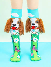Crazy Socks Dog 3D Socks with Butterflies Crazy Socks Yallatoys
