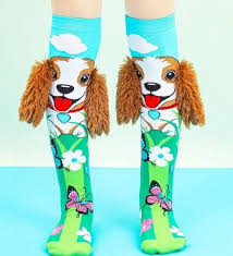 Crazy Socks Dog 3D Socks with Butterflies Crazy Socks Yallatoys