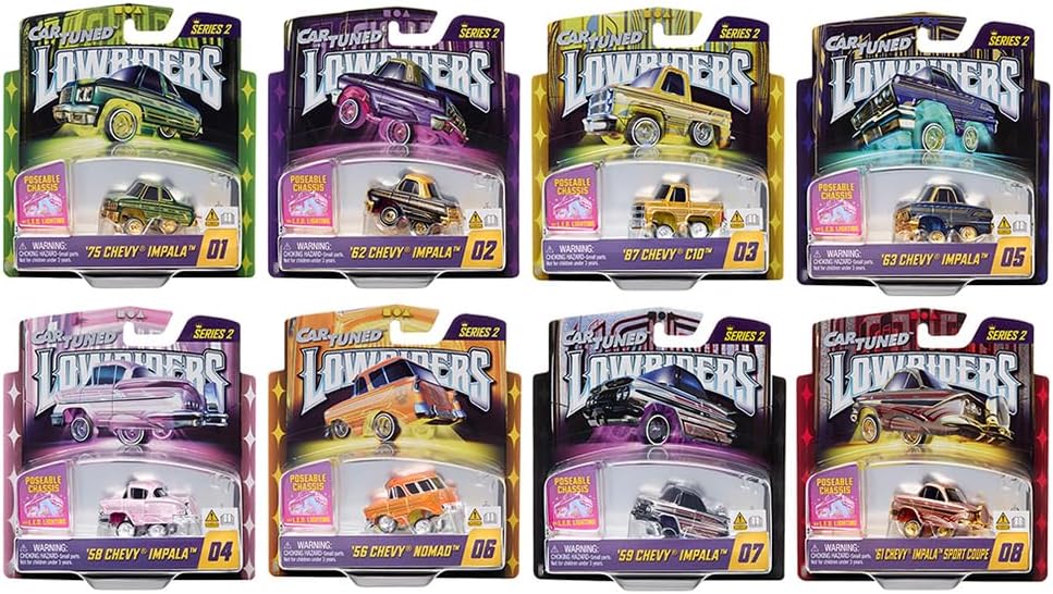 CarTuned 1:64 Lowriders Show Glow Series Assorted
