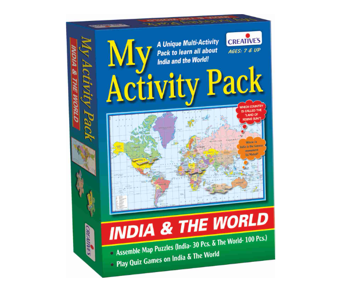 Creatives My Activity Pack India and the World Puzzle Game