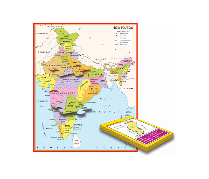 Creatives My Activity Pack India and the World Puzzle Game