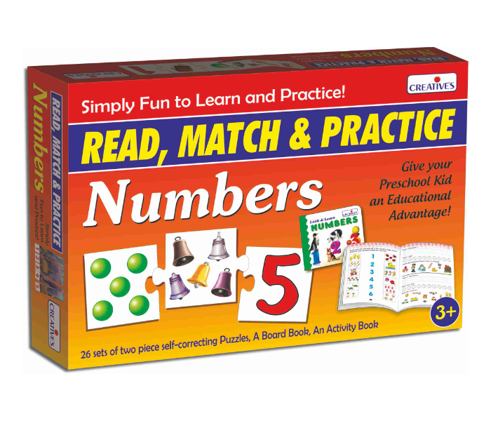 Creatives Read, Match and Practice Numbers Educational Game