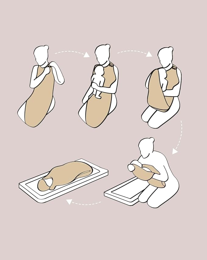 Cuddledry Hands Free Baby Bath Towel Oatmeal Cuddledry Yallatoys