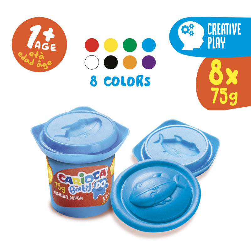 Carioca 8 Piece Modelling Dough