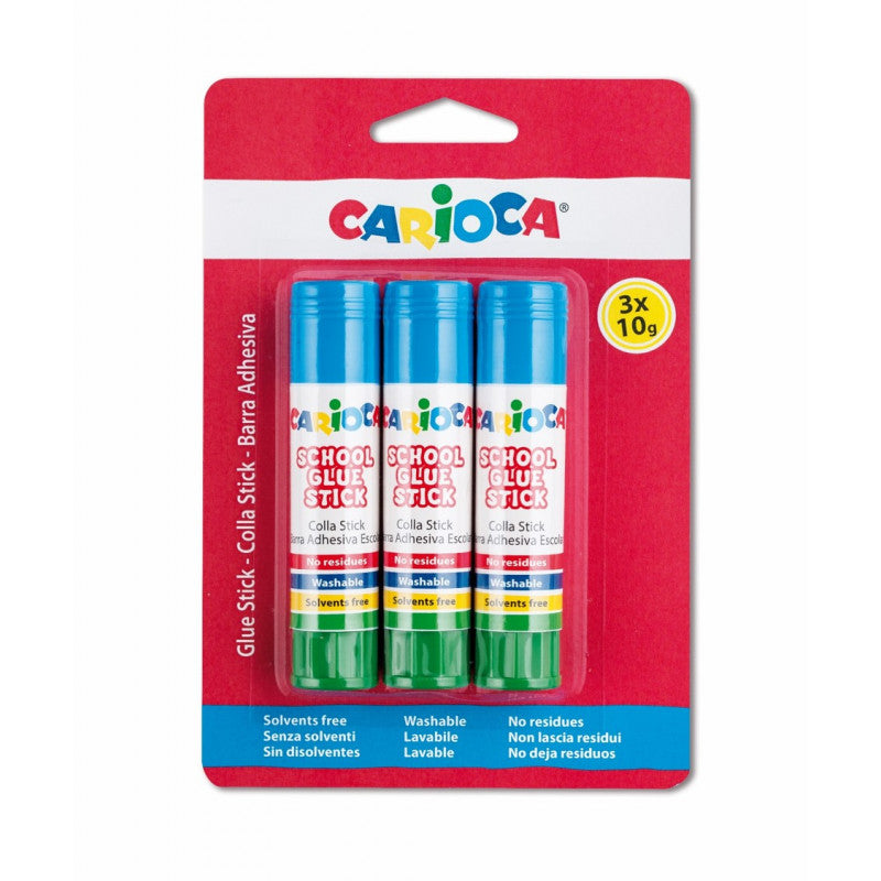 Carioca Glue Stick 10gr 3pcs