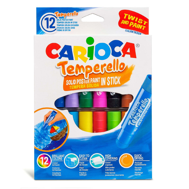 Carioca Tempera Sticks 12pcs Box