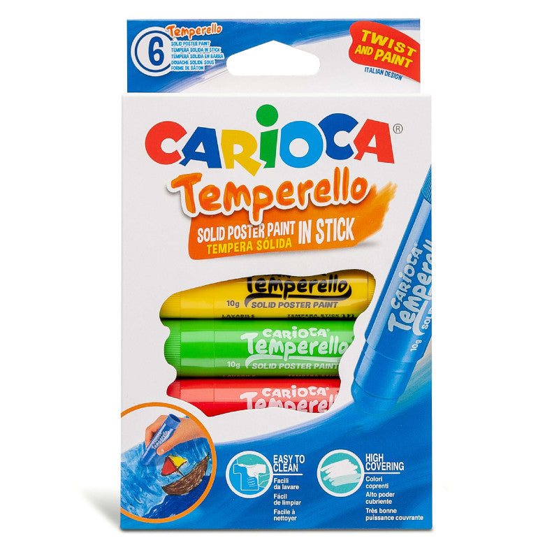 Carioca Tempera Sticks 6pcs Box