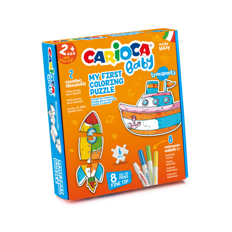 Carioca Transports Coloring Puzzle Box
