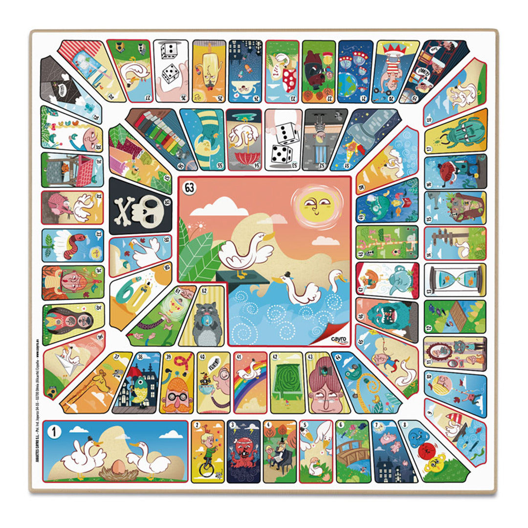 Cayro Reversible Wood Parcheesi Board