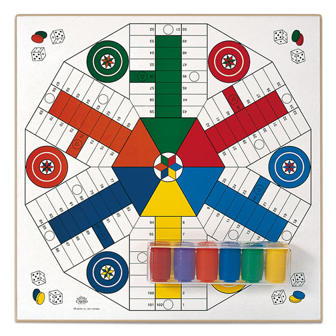 Cayro Wooden Parcheesi Board Set
