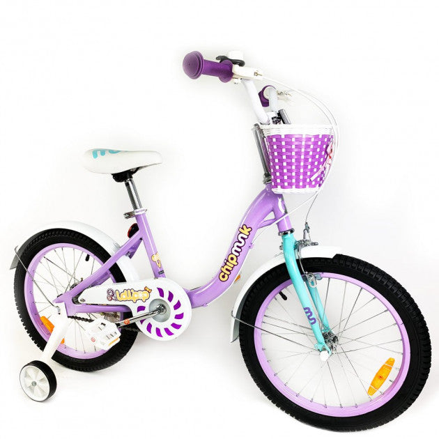 Chipmunk Purple 16 Inch Bike