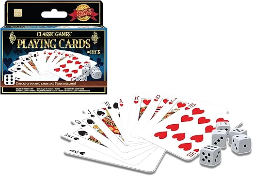 Classic Playing Cards Dice Set