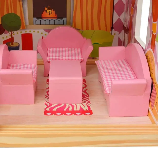 Collectible furnished dollhouse toy