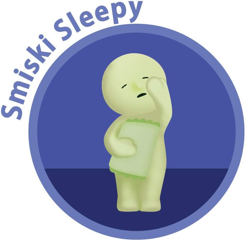Collectible glow in dark Smiski toy
