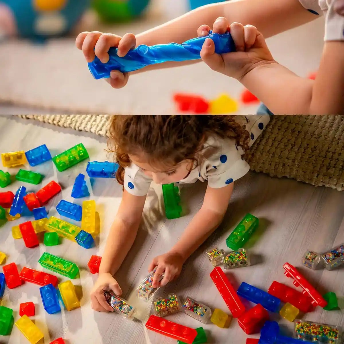 Colorful Jelly Blox Building Pieces