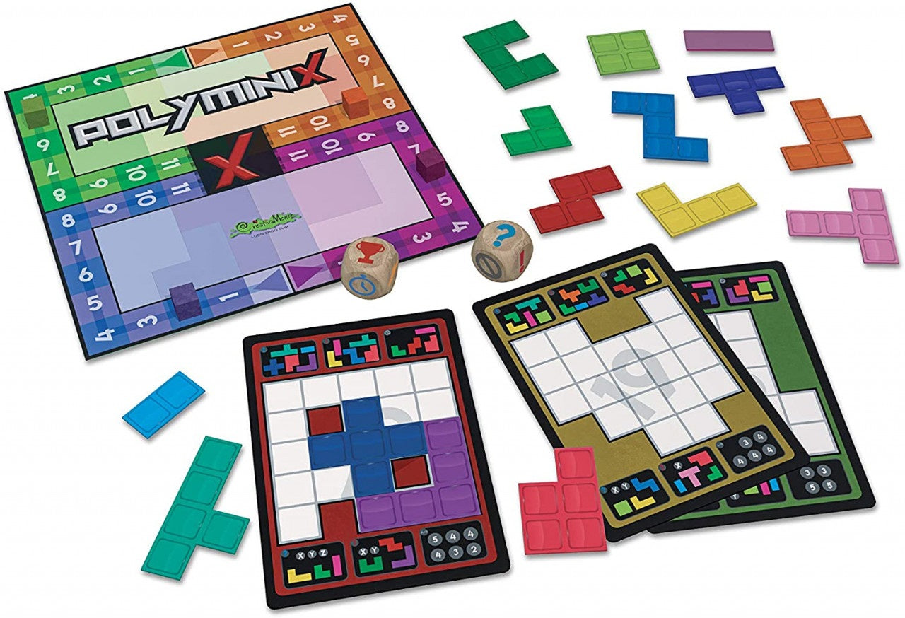 Colorful Polyminix Shape Puzzle Set