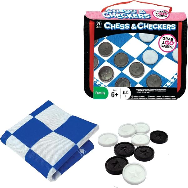 Compact Chess and Checkers Pieces