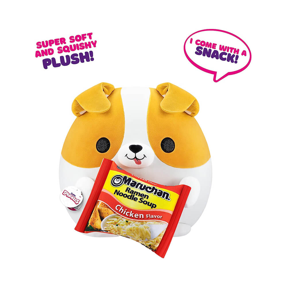 Corgi Dog Holding Ramen Plush