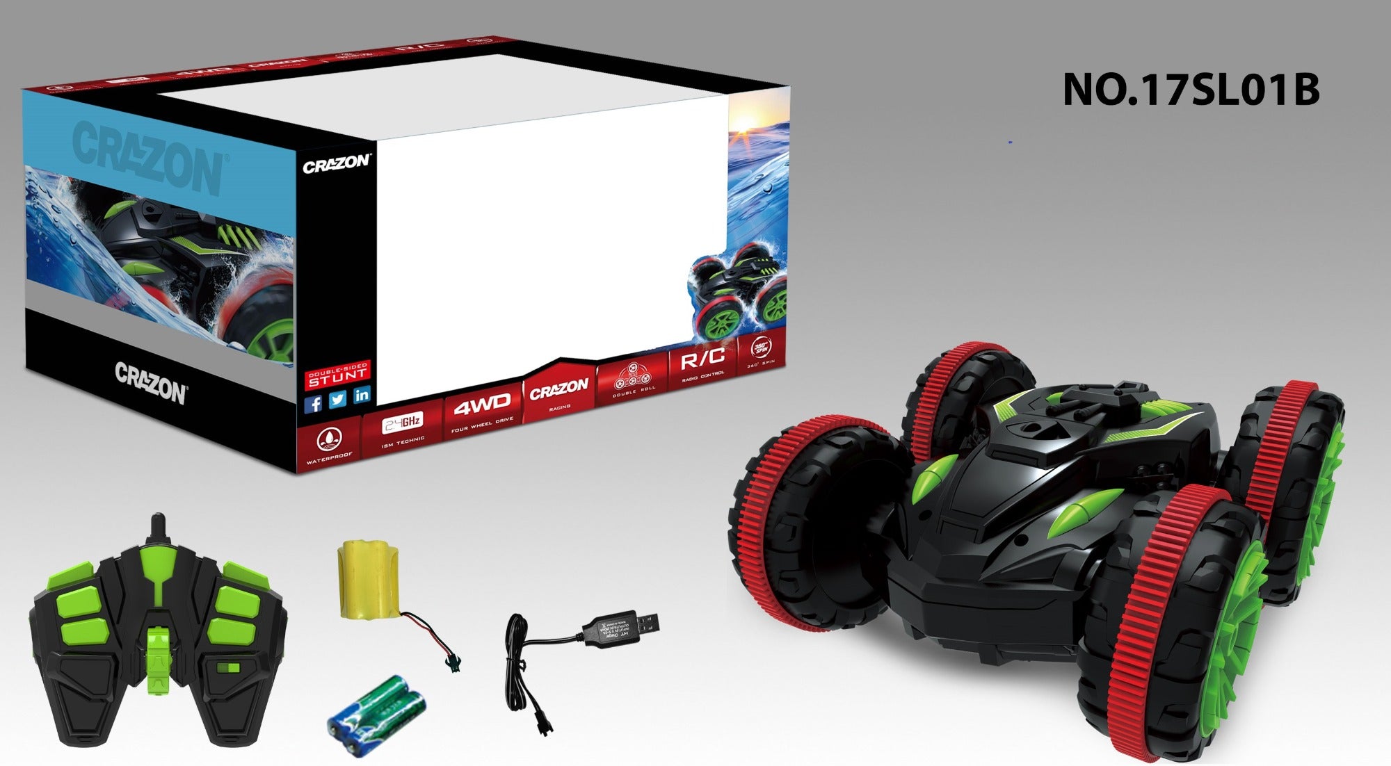 Crazon Amphibious stunt Remote Car