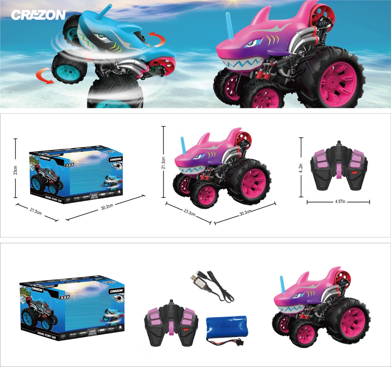 Crazon Scale 5 Wheel vehicle