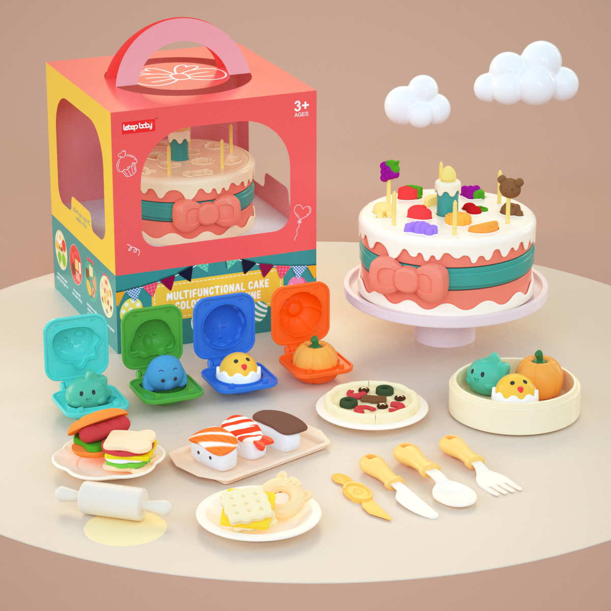 Creative Cake Modeling Clay Kit
